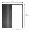 GD MENUISERIES - Porte Coulissante bois Ayous Vitrée H204 x L93 cm, Galandage, kit finition - vignette