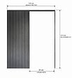 GD MENUISERIES - Porte Coulissante bois Frake Vitrée H204 x L83 cm, Galandage, kit de finition - vignette