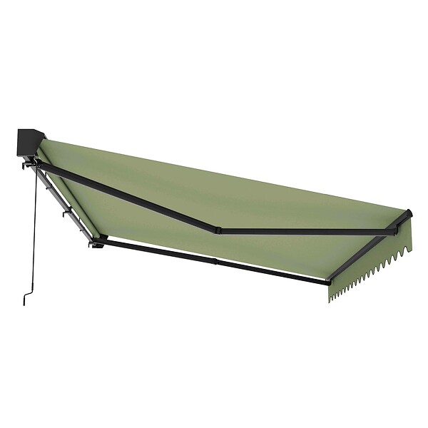 OVIALA - Store banne semi-intégral 2,5 x 2 m en aluminium vert cactus - Brehat - large