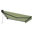OVIALA - Store banne semi-intégral 2,5 x 2 m en aluminium vert cactus - Brehat - vignette