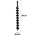 SURICUT - Mèche SEMI-PROFESSIONNELLE Ø 80 mm pour tarière thermique - vignette