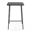 OVIALA - Table de bar carrée en acier gris anthracite - Palavas - vignette