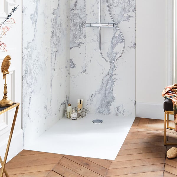 JACOB DELAFON - Receveur de douche 120 x 80 Ipso rectangle blanc - large
