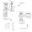 GROHE - Pack WC suspendu sans bride Start Round Ceramic  + abattant frein de chute + Bâti-support mur + Plaque chromé - vignette