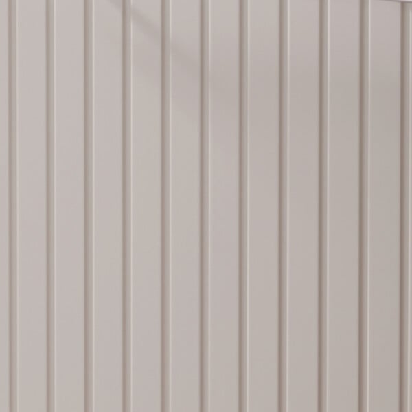 GODART - Meuble lave-mains Strié Beige cachemire pour robinet à gauche Solo - large