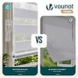 VOUNOT - Lot de 2 Store enrouleur jour nuit double 90x150cm Blanc - vignette