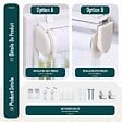 VOUNOT - Store enrouleur jour nuit double 90x150cm Blanc - vignette