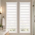 VOUNOT - Lot de 2 Store enrouleur jour nuit double 55x150cm Blanc - vignette