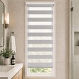 VOUNOT - Store enrouleur jour nuit double 50x150cm Gris - vignette