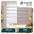 VOUNOT - Store enrouleur jour nuit double 80x150cm Blanc - vignette