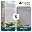 VOUNOT - Store enrouleur jour nuit double 80x150cm Blanc - vignette