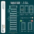 VOUNOT - Lot de 2 Store enrouleur jour nuit double 45x150cm Gris - vignette