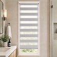 VOUNOT - Store enrouleur jour nuit double 55x150cm Gris - vignette