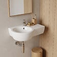 CERSANIT - Lavabo gain de place 49.5 cm avec vasque décentrée à gauche - Nano - vignette