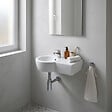 CERSANIT - Lavabo gain de place 49.5 cm avec vasque décentrée à gauche - Nano - vignette