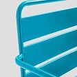 OVIALA - Fauteuil bas de jardin en métal bleu pacific - Palavas - vignette