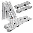 VOUNOT - Rampe de chargement pliable Lot de 2 pcs en acier galvanise 160cm - vignette