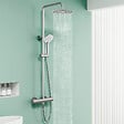 AICA SANITAIRE - Colonne de douche thermostatique 250 mm-Chrome-Laiton & Inox - vignette