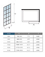 AICA SANITAIRE - Paroi De Douche Noire 90x200cm Paroi De Douche À L'italienne En 8mm Verre Coloré Avec Une Barre De Fixation Noire 140cm recoupable - vignette