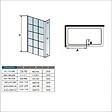 AICA SANITAIRE - Paroi de douche à l'italienne 100+40x200cm en verre coloré avec un retour pivotant 40cm et une barre de fixation extensible en carré - vignette