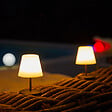 LUMISKY - 2 Lampes de table sans fil TWINS Gris H16cm - vignette