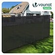 VOUNOT - Brise vue occultant en HDPE 90g/m² 1.8x20m avec attaches de fixation anthracite - vignette