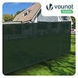 VOUNOT - Brise vue occultant en HDPE 90g/m² 1.8x20m avec attaches de fixation vert - vignette