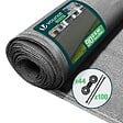 VOUNOT - Brise vue occultant en HDPE 90g/m² 1x20m avec attaches de fixation gris - vignette