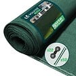VOUNOT - Brise vue occultant en HDPE 90g/m² 1x10m avec attaches de fixation vert - vignette