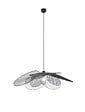 CASALUM - Suspension XXL fleur grillagée métal - Noir - E27 - vignette