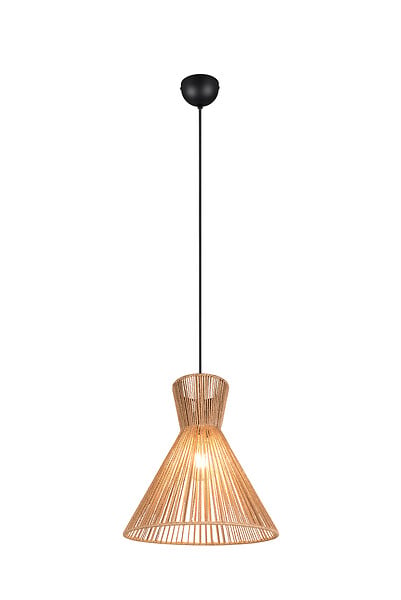 CASALUM - Suspension cordelette Rosalie Noir mat - E27 - large