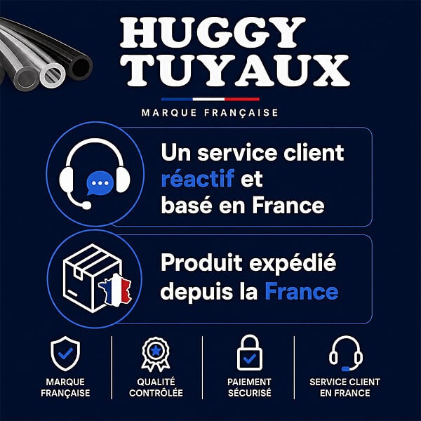 HUGGY TUYAUX - Tuyau d'aspiration ALIFLEX Ø 19 mm - Longueur 5 mètres - large