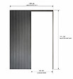 GD MENUISERIES - Porte Coulissante Tana blanc Vitrée H204 x L63 cm, Galandage, kit finition - vignette