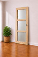 GD MENUISERIES - Porte Coulissante bois Ayous Vitrée H204 x L73 cm, Coquilles - vignette