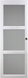 GD MENUISERIES - Porte Coulissante Kenya blanc Vitrée H204 x L73 cm, Coquilles - vignette