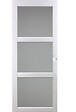 GD MENUISERIES - Porte Coulissante Kenya Blanc Vitrée H204 X L73 cm, Coquilles Blanc - vignette