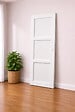 GD MENUISERIES - Porte Coulissante Korya Blanc 3 panneaux H204 x L73 cm, Coquilles blanc - vignette