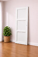 GD MENUISERIES - Porte Coulissante Korya Blanc 3 panneaux H204 x L83 cm, Coquilles blanc - vignette
