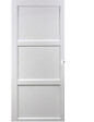 GD MENUISERIES - Porte Coulissante Korya Blanc 3 panneaux H204 x L83 cm, Coquilles blanc - vignette