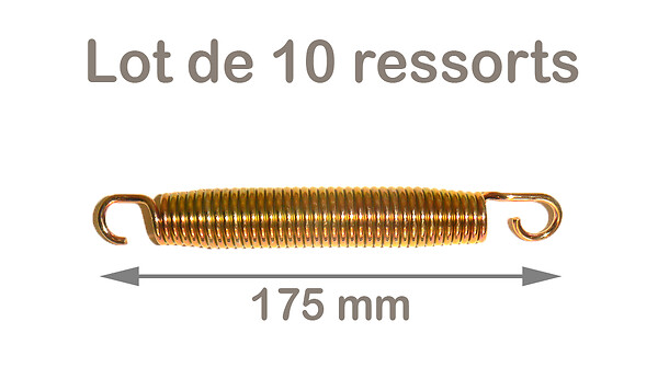 KANGUI - KANGUI Lot de 10 ressorts Gold 175 mm pour trampoline de jardin - large
