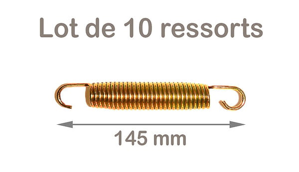 KANGUI - KANGUI Lot de 10 ressorts Gold 145 mm pour trampoline de jardin - large