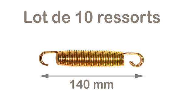 KANGUI - KANGUI Lot de 10 ressorts Gold 140 mm pour trampoline de jardin - large