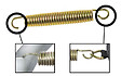 KANGUI - KANGUI Lot de 10 ressorts Gold 140 mm pour trampoline de jardin - vignette