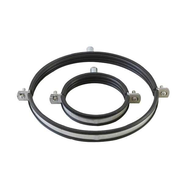 ACOMAT - Collier VMC support de gaine de ventilation isolé anti vibratile écrou M8/M10 - Diamètre (mm): 200 - large