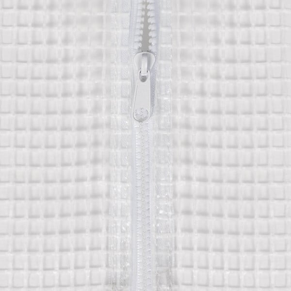 ID MARKET - Bâche de rechange pour serre de jardin tunnel 6m² 3 x 2 x 2 m anti-UV avec porte et fenêtres ROMA blanche toutes saisons - large