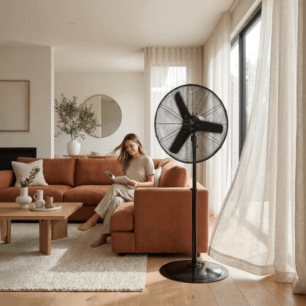 GARLAND - Ventilateur sur pied GARLAND TURBO 24P-V23 Noir - large
