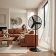 GARLAND - Ventilateur sur pied GARLAND TURBO 24P-V23 Noir - vignette