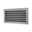 RENSON - Grille murale à encastrer F1 anodisé argent moustiquaire inox 41153 - 500 x 300 mm - RENSON - 9087 - vignette