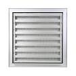 RENSON - Grille murale à encastrer F1 anodisé argent moustiquaire inox 41153 - 500 x 300 mm - RENSON - 9087 - vignette