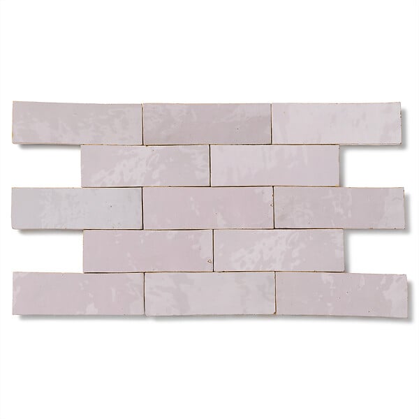 RO'MA NATURE - Carrelage Zellige Marocain Rose Pale 5x15 cm (vendu par 1 m²) - large